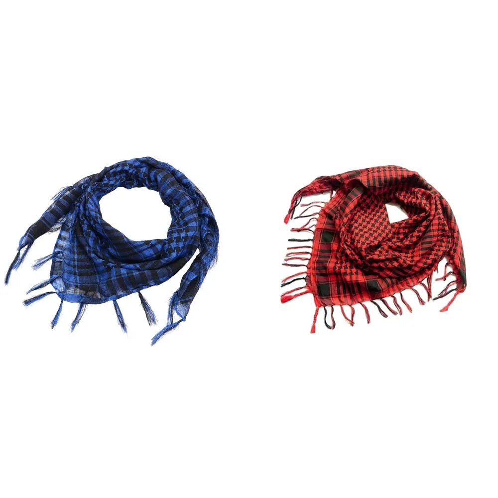 1/2/3Pcs Keffiyeh Tactical Desert Scarf Wrap Shemagh Head Neck Arab Scarf Keffiyeh Scarf Wrap for Men And Women