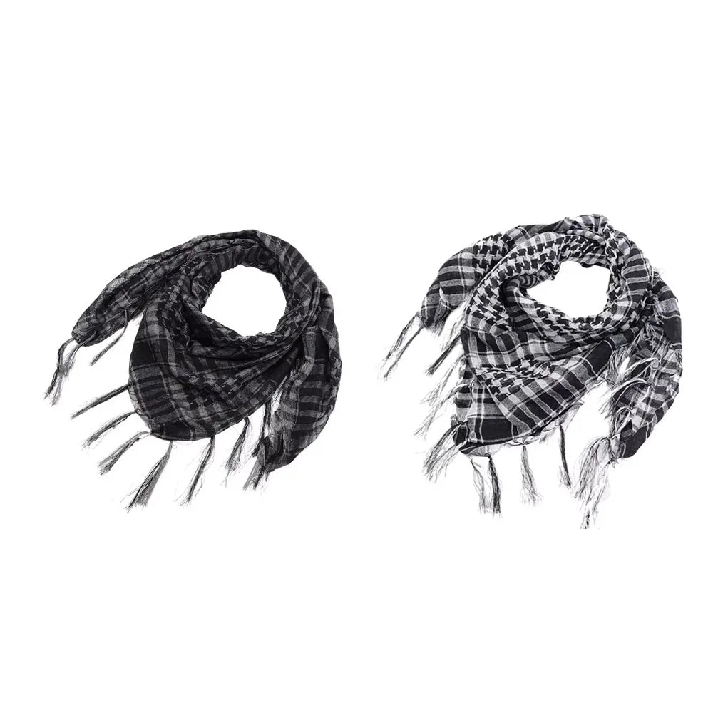 1/2/3Pcs Keffiyeh Tactical Desert Scarf Wrap Shemagh Head Neck Arab Scarf Keffiyeh Scarf Wrap for Men And Women