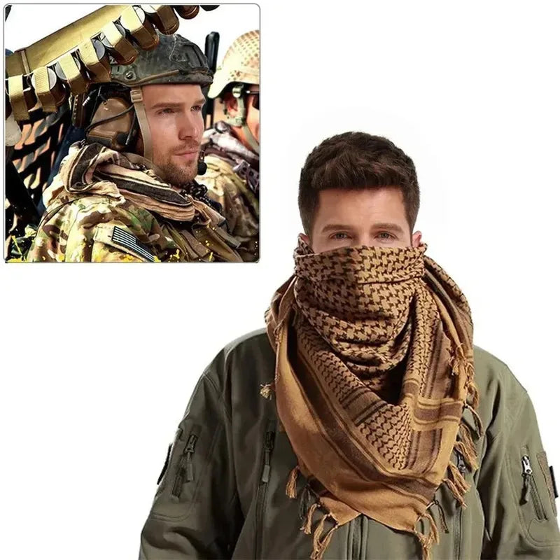1/2/3Pcs Keffiyeh Tactical Desert Scarf Wrap Shemagh Head Neck Arab Scarf Keffiyeh Scarf Wrap for Men And Women